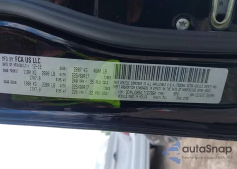 2020 Jeep Compass Latitude 4X4 из США, поврежденный, VIN 3C4NJDBB4LT167980